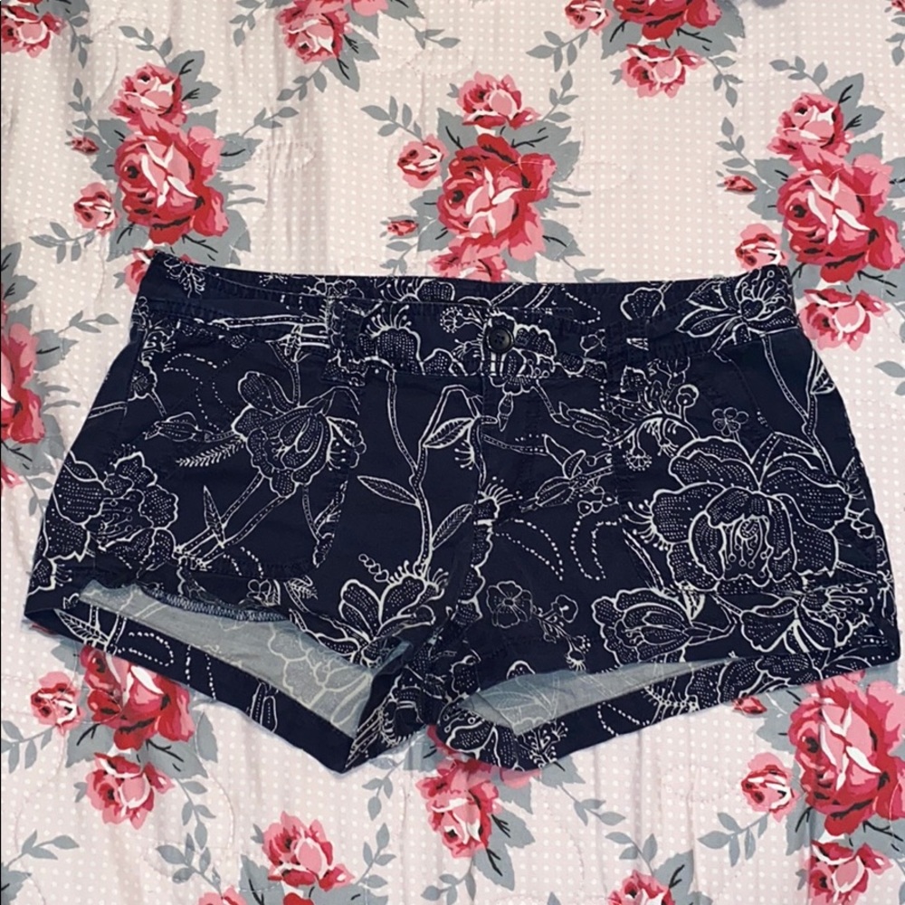 Express Tropical Print Shorts